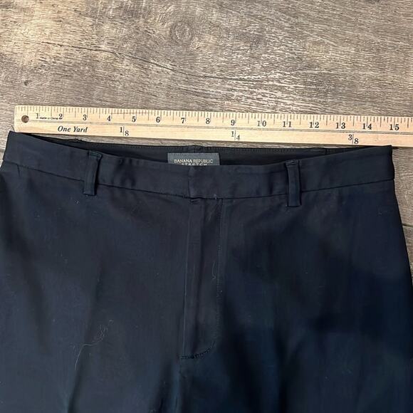 Republic Women's Stretch High Rise Wide Leg Trouser Pant Black Size 8L - Picture 3 of 7